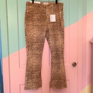 Frame snakeskin print le crop mini boot 31